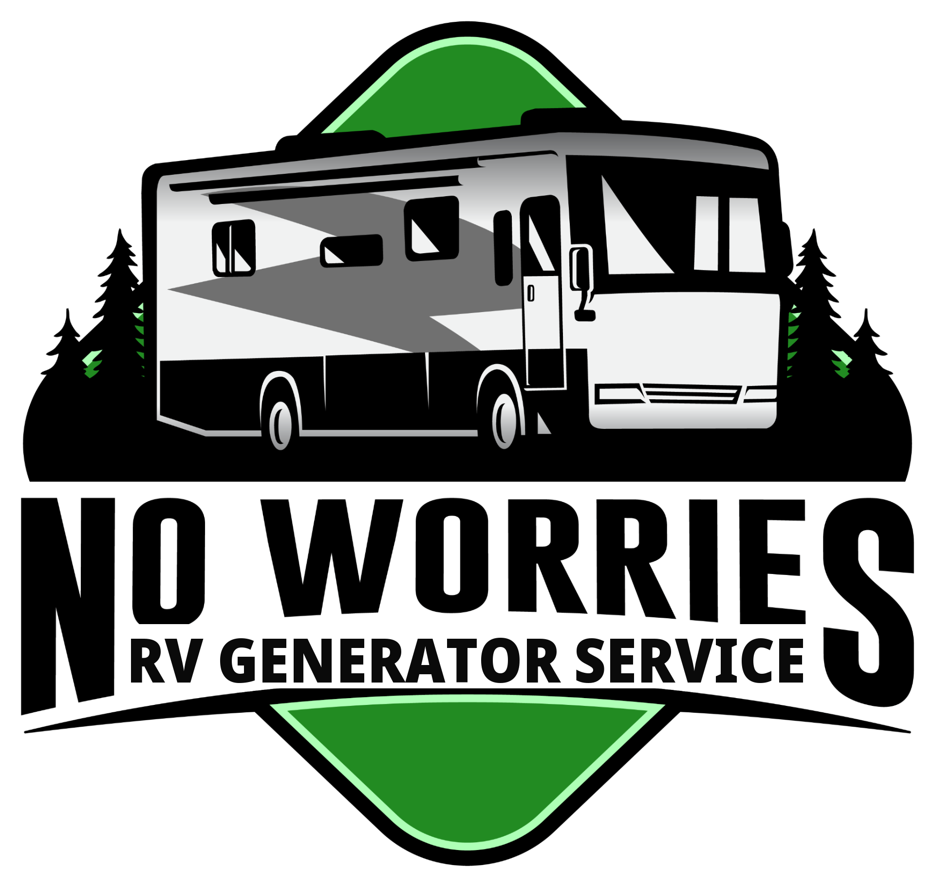 No Worries RV generator service logo — Tampa mobile RV generator repair